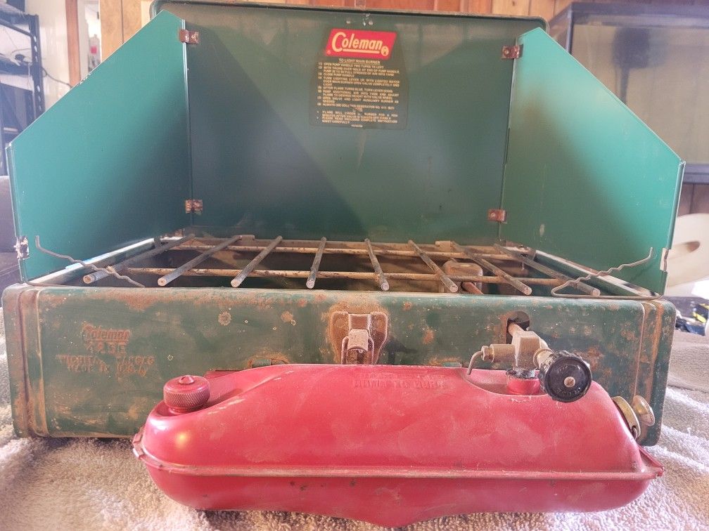 Vintage Coleman Gas Stove Model 525E 2 Burner