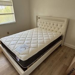 NEW  QUEEN BED FRAME AND MATTRESS 