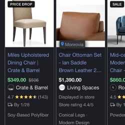 Crate & Barrel Dining Room Table 