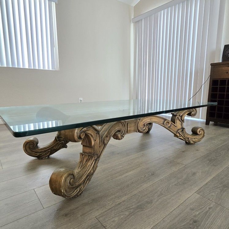 Large Glass Table w/ base