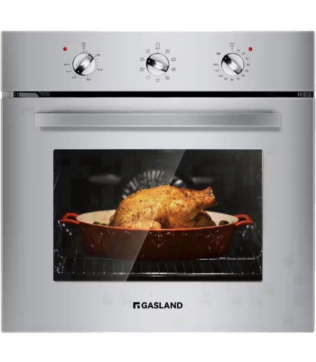 π₯24 in. Built-In Single Electric Wall Oven in Stainless-Steel with Rotisserie and Convecti