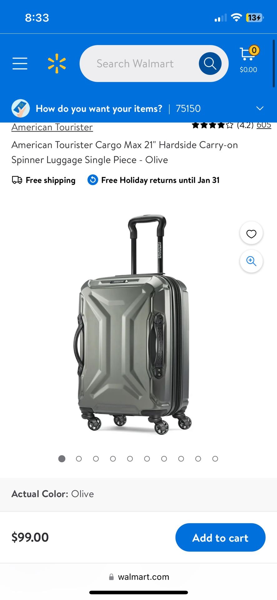 Cargo Max American Tourister Luggage Set Walmart American