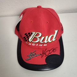 Vintage John Force Snapback Mens Black NHRA Drag GTX 90s With Autograph 