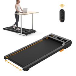 Walking Pad, 2.5HP Under Desk Treadmill for Home Office, 300 Lbs Capacity Portable Treadmill with Remote Control & LED Display, 2 in 1 Treadmill for W