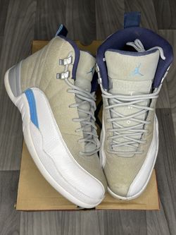 Grey University Blue 12s