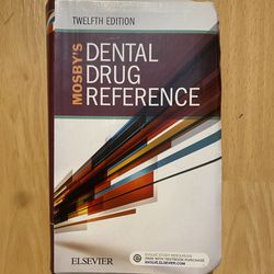 Mosby's Dental Drug Reference Book 12th Edition 