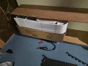 27 White Folding Chairs – Barely Used