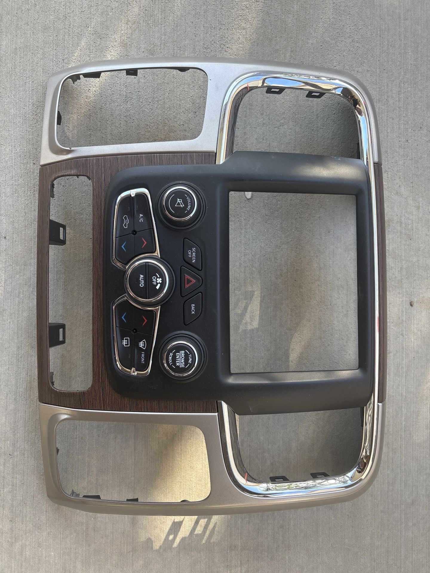 2017 Ram 2500 Dash Bezel with Climate Controls – OEM