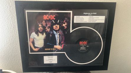 Vintage Framed Vinyl Records - Classic Rock & Rap Wall Art Set of 4