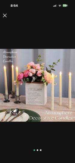 48pcs Flameless tFlicker Taper Candles LED Candles