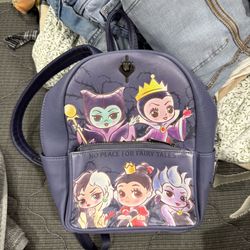Chibi Villains Disney Loungefly Backpack