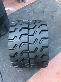 Used solid forklift tires 6.50-10