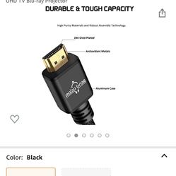 8K HDMI Cable 2 Pack 6ft,8K HDMI 2.1 Cable (8K@60Hz 7680x4320,4K@120Hz),Supports 48Gbps eARC HDCP 2.2 & 2.3 HDR10 Compatible with MacBook pro 2021 PS5