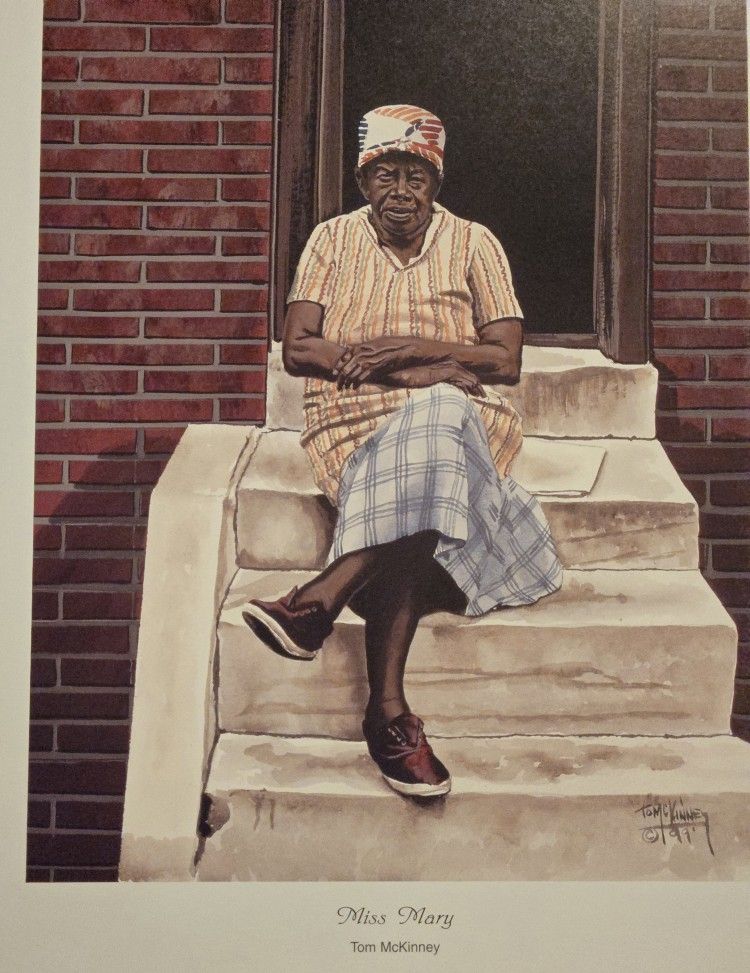 Miss Mary Print Artist Tom Mckinney Not Framed Has Never Been Framed 