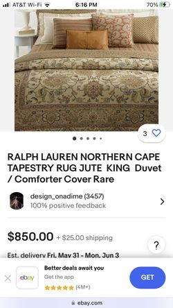 Polo Bed Set Queen RALPH LAUREN NORTHERN CAPE COTTON