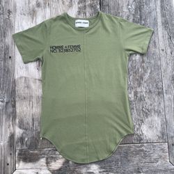 Homme + Femme Los Angeles Elongated Shirt Size Medium