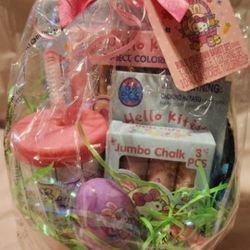 Hello Kitty Easter Basket - Light Pink