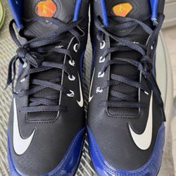 Nike Air Men's Sz 12 Swingman MVP 2 Baseball Metal Cleats 616258-014 Blue Black