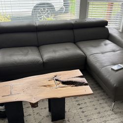 Grey Futon Couch - See Description 