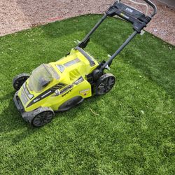 Cordless Ryobi Lawn Mower