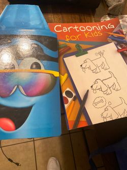 Cartooning and crayons set