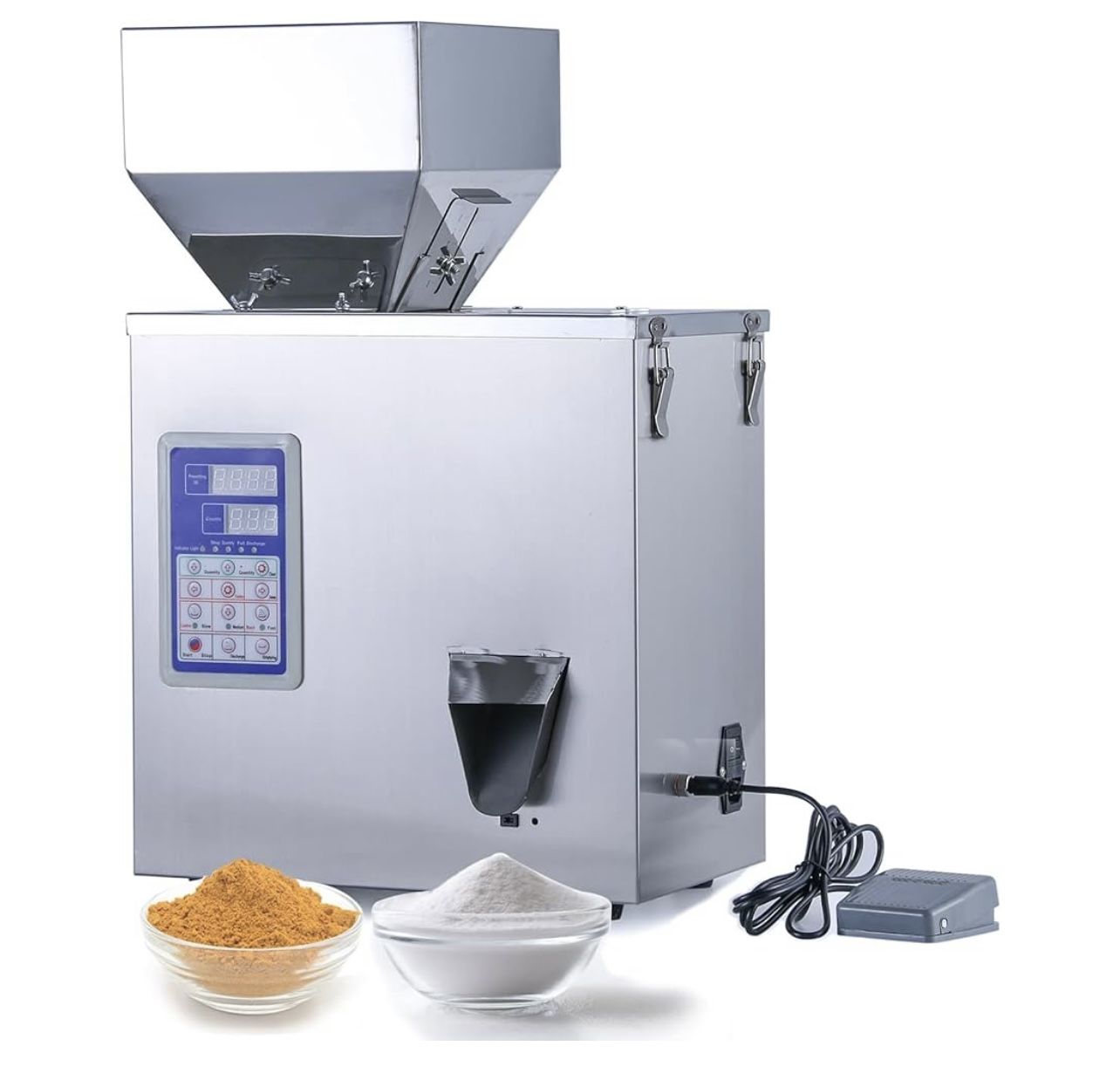 Fanlocn Powder Filling Machine, Particle Filling Machine, Automatic Powder Particle Dispenser For Flour Beans Glitter (Powder Filler 1-200G) Light Use