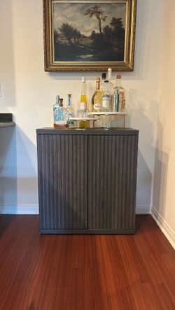 Grey Bar Cabinet