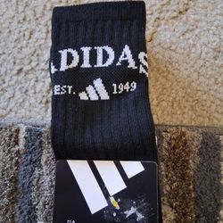 Adidas Mens Crew Socks. 3 in Pack. $10