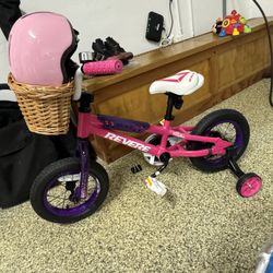  New Kids Bike + Helmet And Basket 