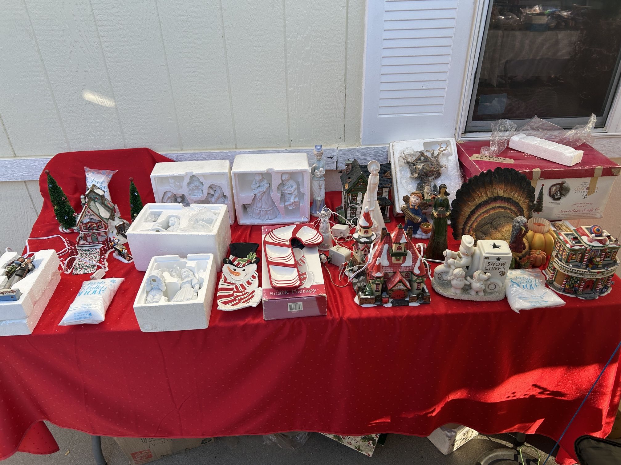 Vintage Christmas Decorations Yard Sale Today Sunday 