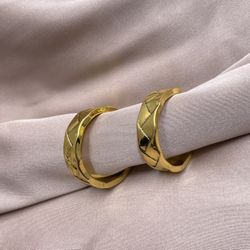 New Gold Plated Hoop Earrings, Pick 2 Jewelry Free Shipping 