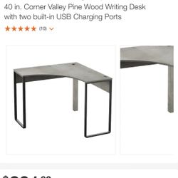 Wood Corner Desk