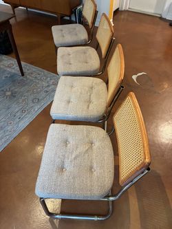 Mid-Century Modern Rattan Dining Chairs - $150 OBO