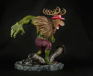 One Piece Chopper x Marvel Hulk resin figure