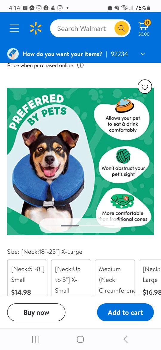Post Surgery Dog Neck Pillow