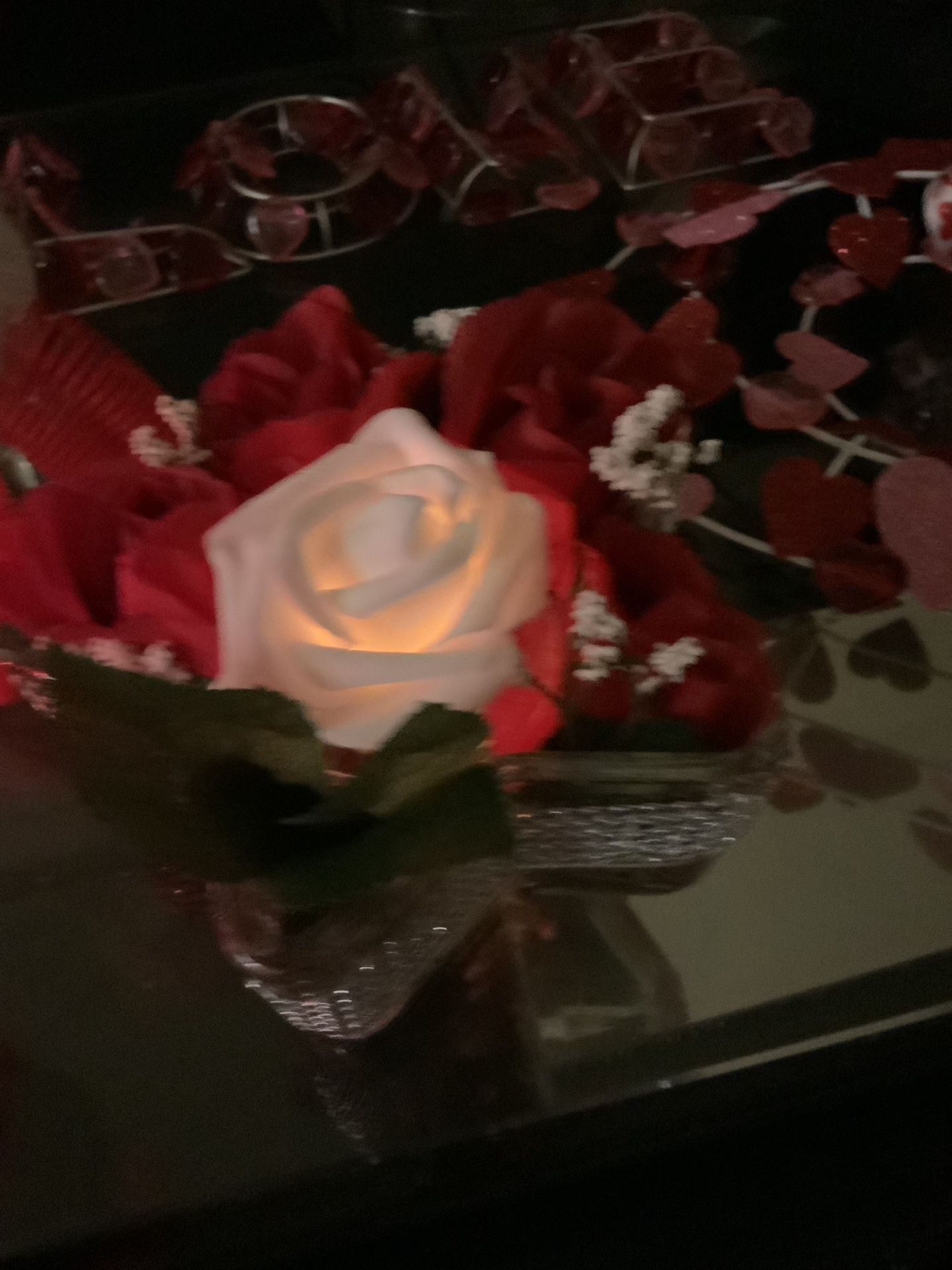 Lighted roses