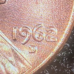 1962 Lincoln D Penny Extra Thickness Everywhere 