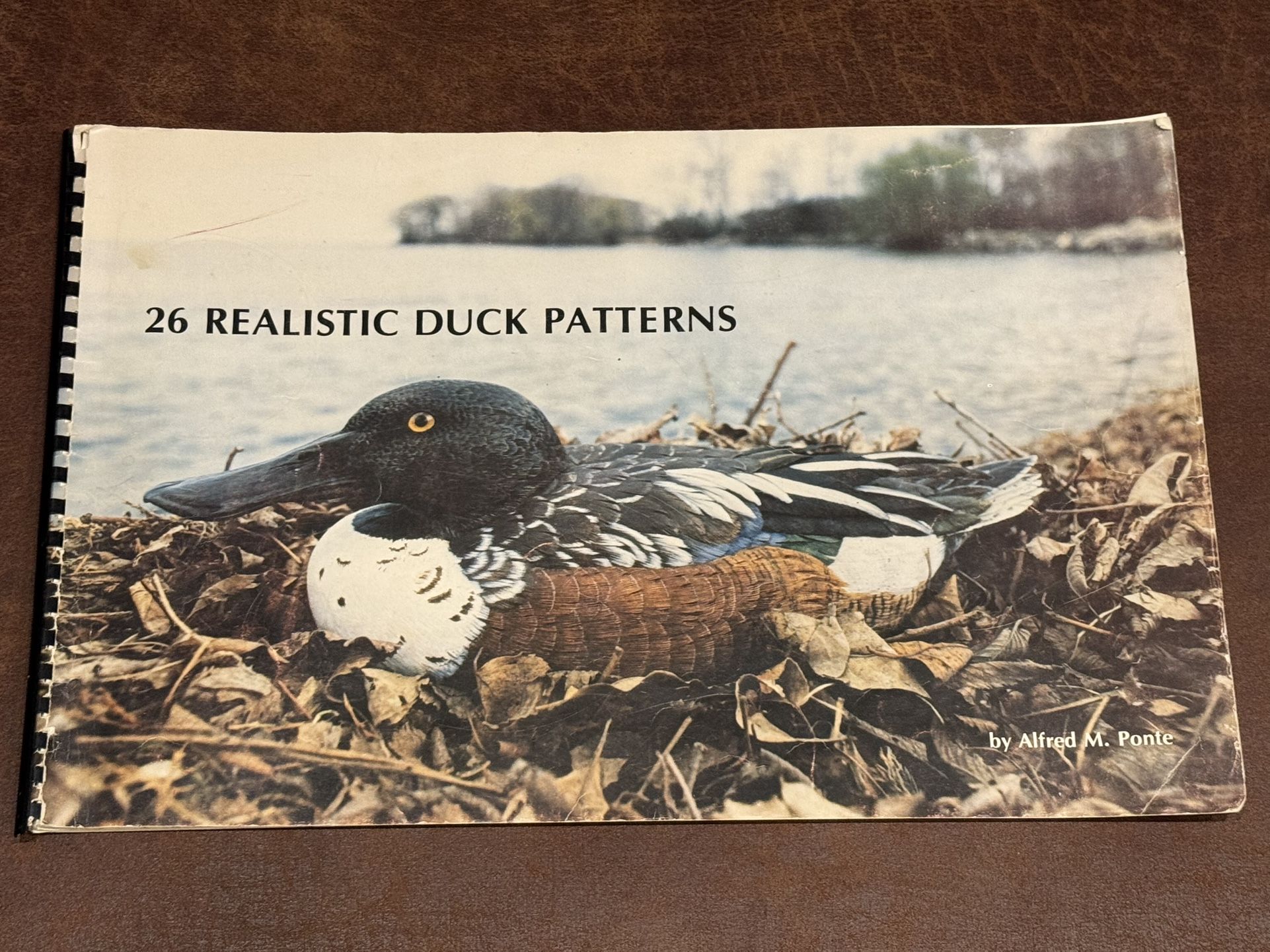ALFRED M. PONTE 26 Realistic Duck Patterns Spiral Bound Book Rare HTF