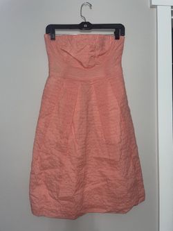 J CREW pink lorelei seersucker strapless dress - Size 2