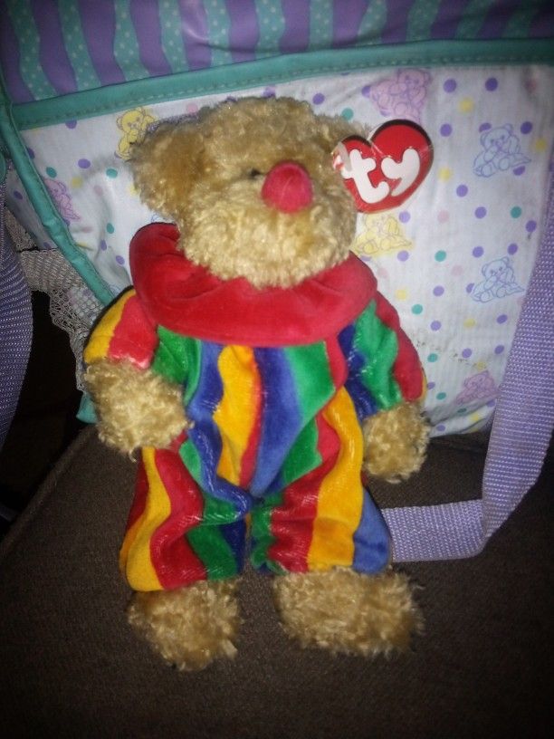 Rare 1993 Clown Bear Piccadilly Attic