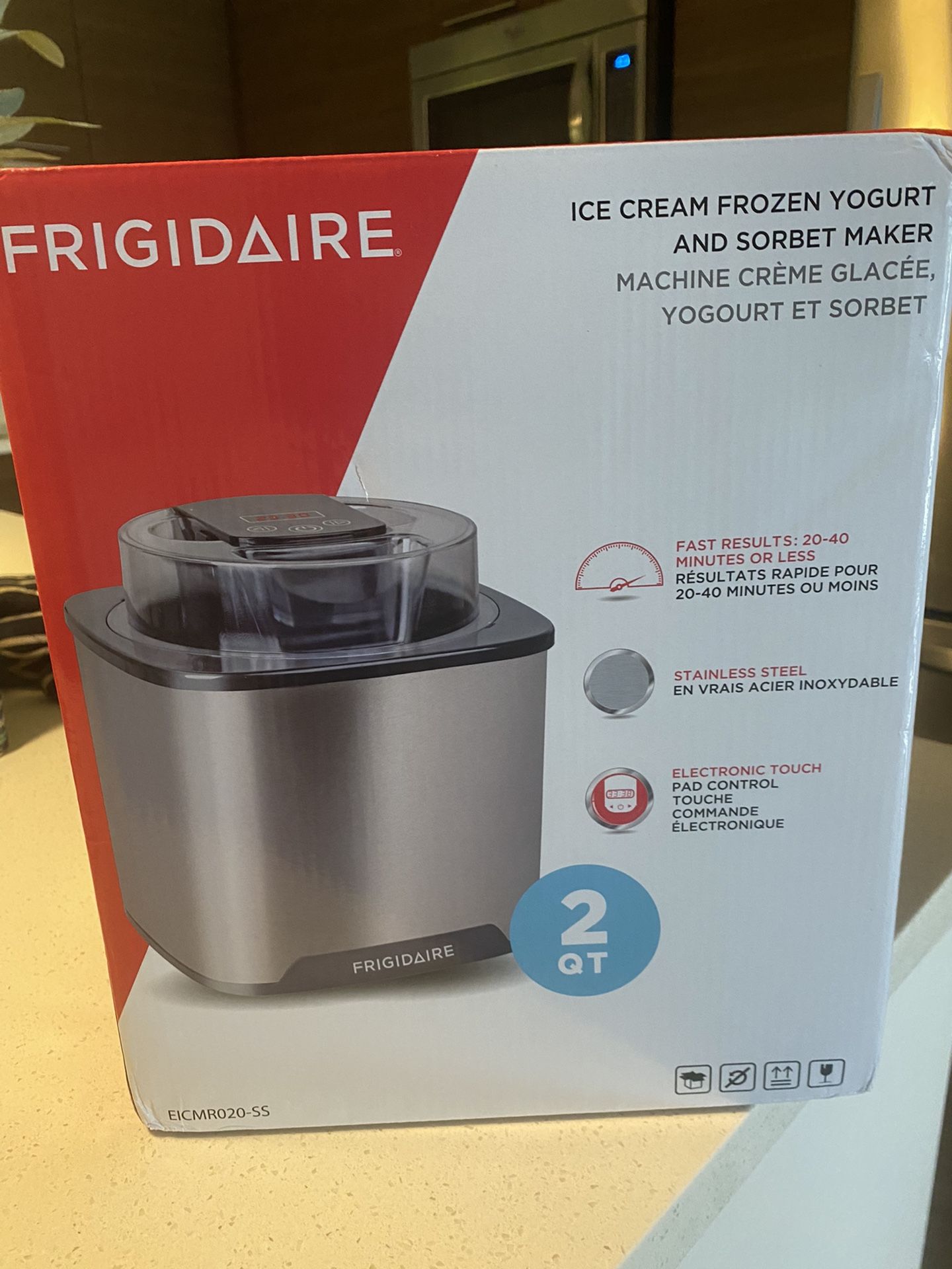 frigidaire ice cream frozen yogurt and sorbet maker