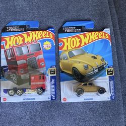 Hot wheels Transformers  Optimus prime / Bumble bee Bug