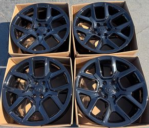 22” oem dodge ram factory wheels 22 inch gloss black rims Dodge ram