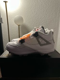 Jordan 4 Retro TD Cleat White Cement 9M