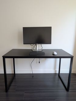 48-Inch Home Office Computer Desk, Black
