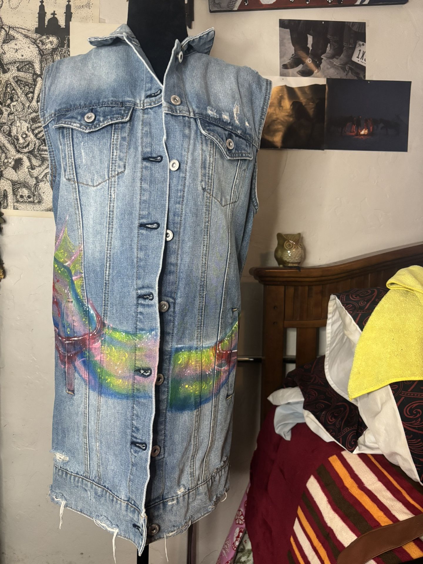 Mermaid Denim Vest/dress