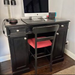 Beautiful Black Home Office Desk