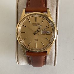 SEIKO Quartz Day Date Gold-tone vintage Men’s Watch