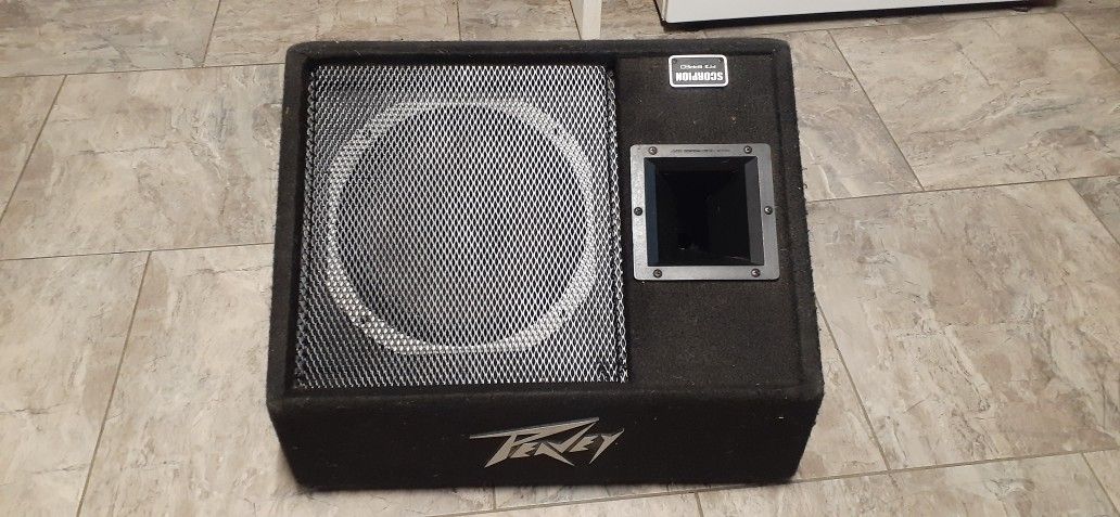 2 FLOOR MONITOR SPEAKERS AVAILABLE 1 PEAVEY $40 1 FENDER $50