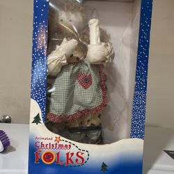 Animated Christmas folk Angel